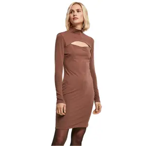 Vestido de jersey de cuello alto Urban Classics Stretch image-0