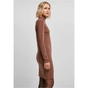 Vestido de jersey de cuello alto Urban Classics Stretch image-3