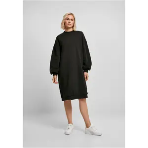 Robe pull mi-longue col rond femme Urban Classics Organic Oversized image-1
