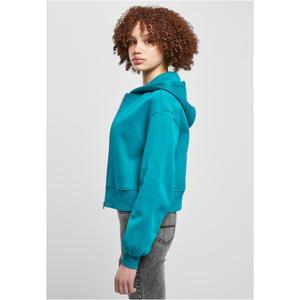Casaco oversized com fecho de correr court mulheres tamanhos grandes Urban Classics image-4