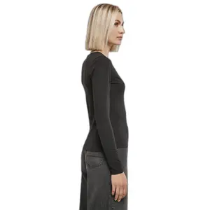 Langærmet T-shirt til kvinder Urban Classics Organic Keyhole GT image-3