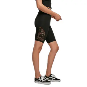 High Waist Tights Women Urban Classics Lace Inset image-6