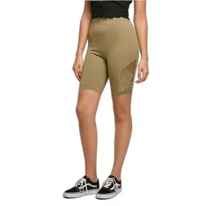 High Waist Tights Women Urban Classics Lace Inset image-2