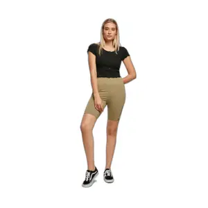 High Waist Tights Women Urban Classics Lace Inset image-1