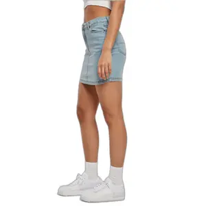 Minirock aus Jeansstoff Frau Urban Classics Organic Stretch image-4