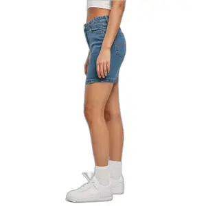 Minirock aus Jeansstoff Frau Urban Classics Organic Stretch image-4