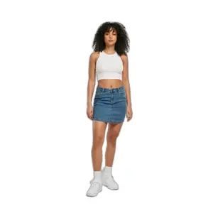 Minirock aus Jeansstoff Frau Urban Classics Organic Stretch image-0