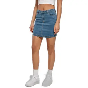 Minirock aus Jeansstoff Frau Urban Classics Organic Stretch image-1