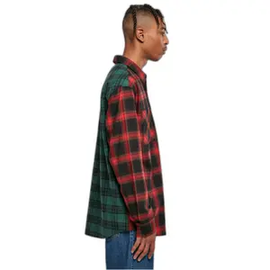 Camisa Urban Classics Oversized Mix Check image-5