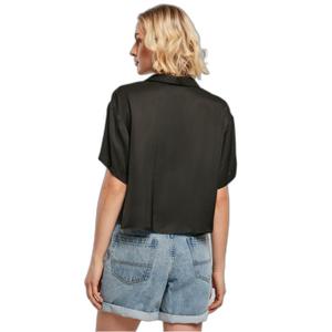 Women's short sleeve shirt Urban Classics Viscose Satin Resort GT image-4