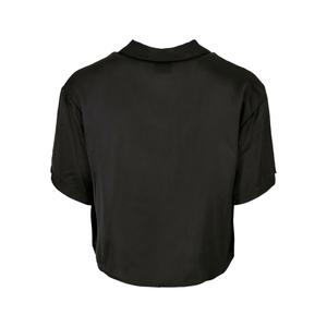 Women's short sleeve shirt Urban Classics Viscose Satin Resort GT image-1