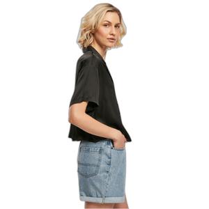 Women's short sleeve shirt Urban Classics Viscose Satin Resort GT image-5
