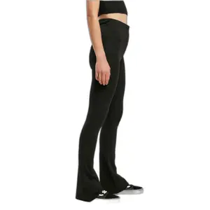 Leggings för kvinnor Urban Classics Organic Stretch Jersey Bootcut image-6
