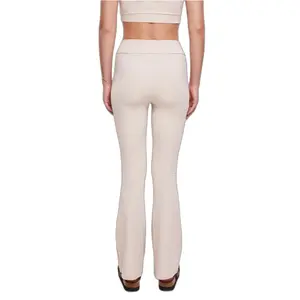 Legging flare vita alta riciclata taglie comode donna Urban Classics image-6