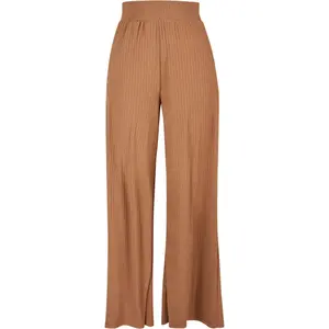 Calças de perna larga com nervuras femininas Urban Classics GT image-0