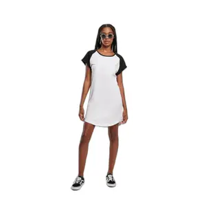 Raglan-T-Shirt-Kleid, Frau Urban Classics Contrast image-2