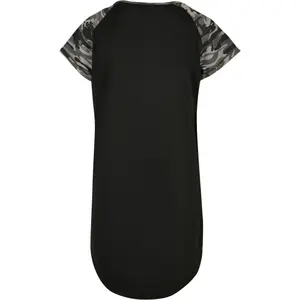 Vestido camiseta de raglán para mujer Urban Classics Contrast image-1