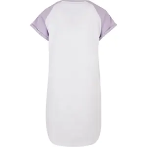 Vestido t-shirt de manga feminina Urban Classics Contrast image-1