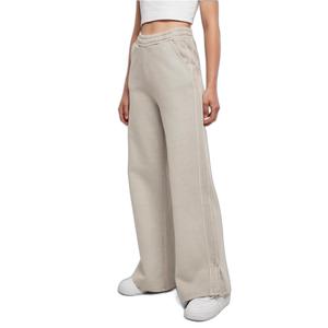 Women's slit Trousers Urban Classics Heavy Terry Garment Dye GT image-2