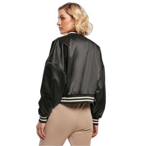 Oversized satin short jacket for women Urban Classics College GT image-4