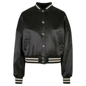 Oversized satin short jacket for women Urban Classics College GT