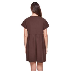 Organic t-shirt dress for women Urban Classics Empire Valance image-4