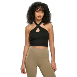 Women's ribbed knit cross-neck bodysuit Urban Classics GT image-2