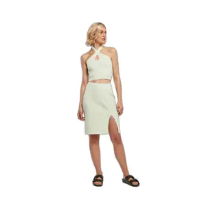 Body mit gekreuztem Ausschnitt aus Rippenstrick, Frau Urban Classics GT image-3