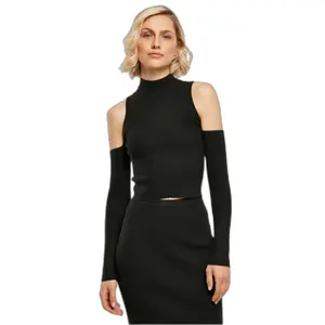 T-shirt à manches longues en tricot côtelé femme Urban Classics GT image-1