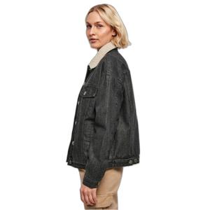Denim jacket with oversized sherpa collar Urban Classics image-5