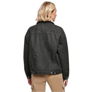 Denim jacket with oversized sherpa collar Urban Classics image-4
