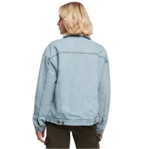 Veste en jean à col sherpa oversize femme Urban Classics GT image-4