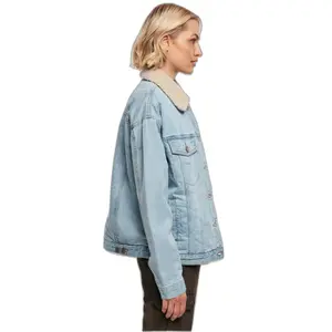 Veste en jean à col sherpa oversize femme Urban Classics GT image-6