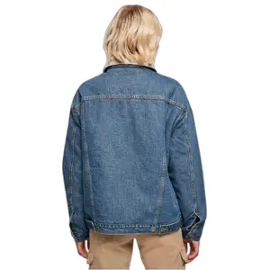 Denim jacket with oversized sherpa collar Urban Classics GT image-4