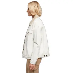 Jeansjacke mit Sherpa-Kragen Oversize Damen Urban Classics image-5