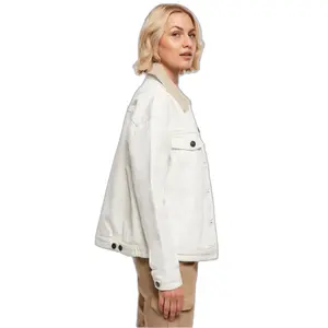 Jeansjacke mit Sherpa-Kragen Oversize Damen Urban Classics image-6