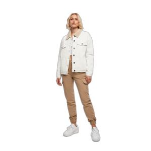 Jeansjacke mit Sherpa-Kragen Oversize Damen Urban Classics image-1