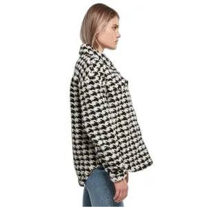 Women's sherpa overshirt Urban Classics AOP image-6