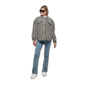 Women's sherpa overshirt Urban Classics AOP image-1
