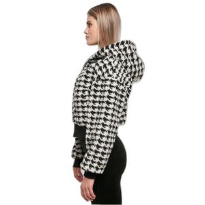 Short oversize sherpa fleece for women Urban Classics AOP image-5