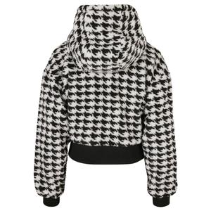 Short oversize sherpa fleece for women Urban Classics AOP image-3
