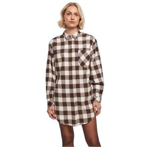 Women's oversized flannel shirt dress Urban Classics image-2