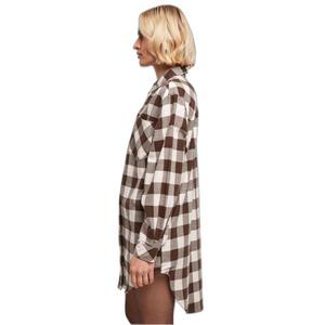 Women's oversized flannel shirt dress Urban Classics image-5