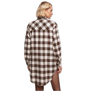 Women's oversized flannel shirt dress Urban Classics image-4