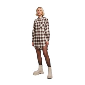 Women's oversized flannel shirt dress Urban Classics image-1