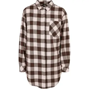 Women's oversized flannel shirt dress Urban Classics