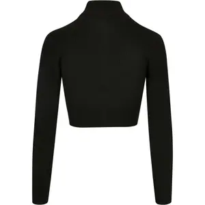 Women's ribbed knit short zip cardigan Urban Classics image-2