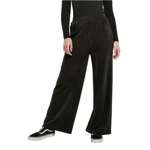 Rakt velourbyxor för kvinnor Urban Classics GT image-1