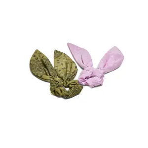 Women's printed bandanas with bow Urban Classics (x2)