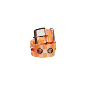 Checked belt with eyelets Urban Classics image-0
